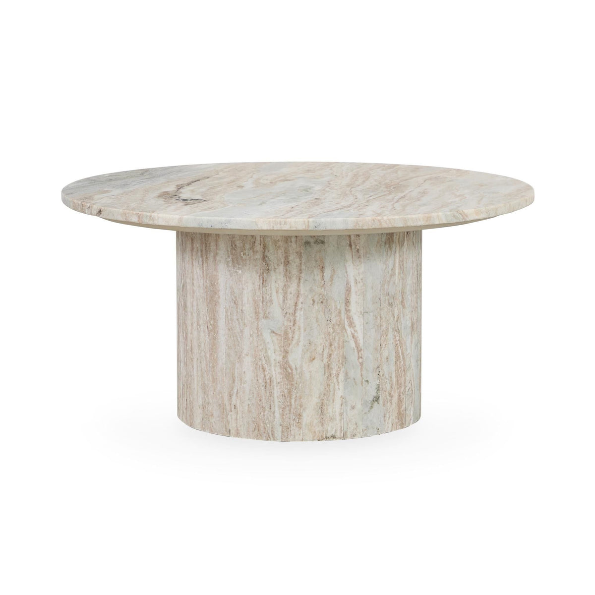 Amberly - Marble Round Coffee Table - Rusty Gray - Select Living Furniture - Coffee Tables - Classic Home - 51012032 - Amberly - Marble Round Coffee Table - Rusty Gray -