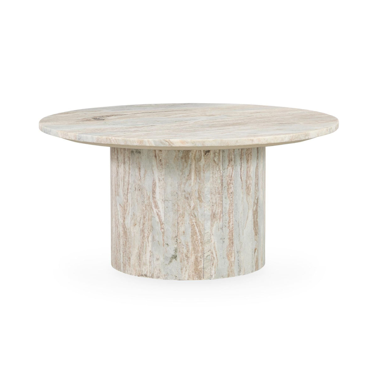 Amberly - Marble Round Coffee Table - Rusty Gray - Select Living Furniture - Coffee Tables - Classic Home - 51012032 - Amberly - Marble Round Coffee Table - Rusty Gray -