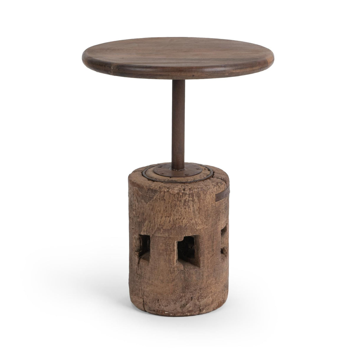 Amira - Large Round Accent Table - Dark Brown - Select Living Furniture - Accent Tables - Classic Home - 51012189 - Amira - Large Round Accent Table - Dark Brown -