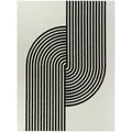 Anscombe - Art Deco Rug - Select Living Furniture - Rugs - Balta Rugs -  - 5' 3" x 7' -White 63278-360 - Anscombe - Art Deco Rug -