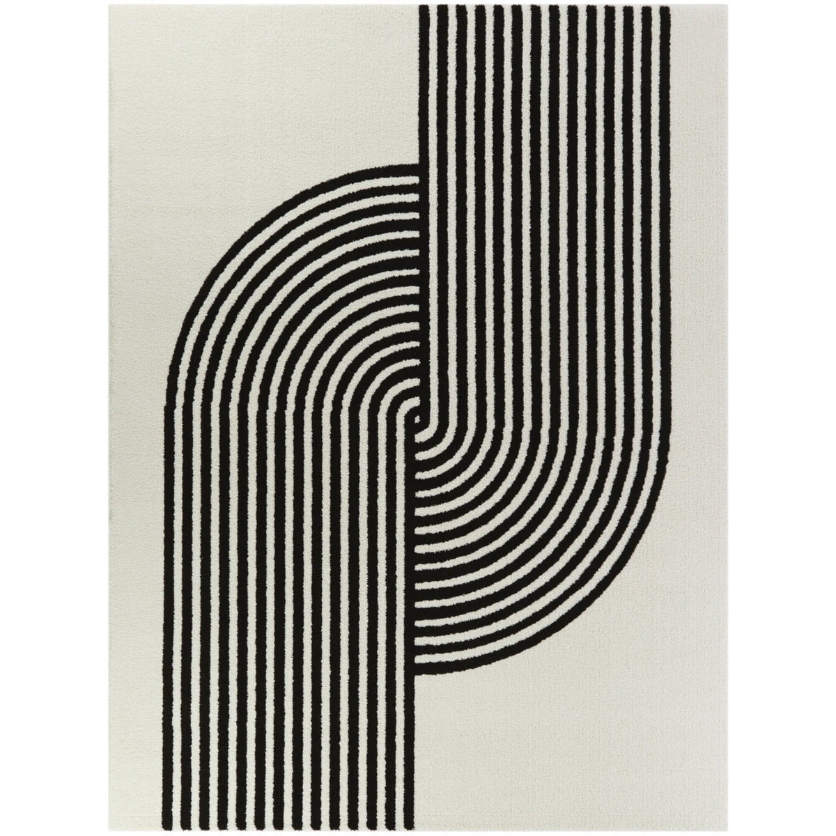 Anscombe - Art Deco Rug - Select Living Furniture - Rugs - Balta Rugs -  - 5' 3" x 7' -White 63278-360 - Anscombe - Art Deco Rug -