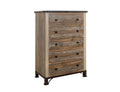 Antique - Drawer Chest - Select Living Furniture - Accent Chests - IFD Group - IFD966CHEST - Light Brown -5 Drawers - Antique - Drawer Chest -