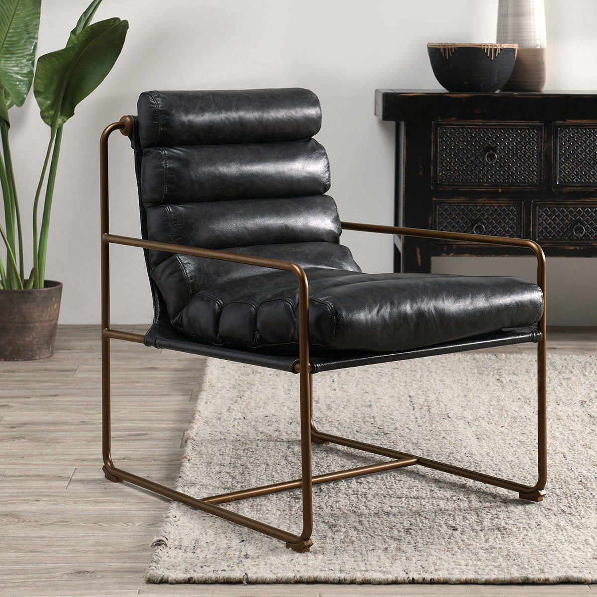 Argo - Accent Chair - Jet Black - Select Living Furniture - Arm Chairs - Classic Home - 53005408 - Argo - Accent Chair - Jet Black -