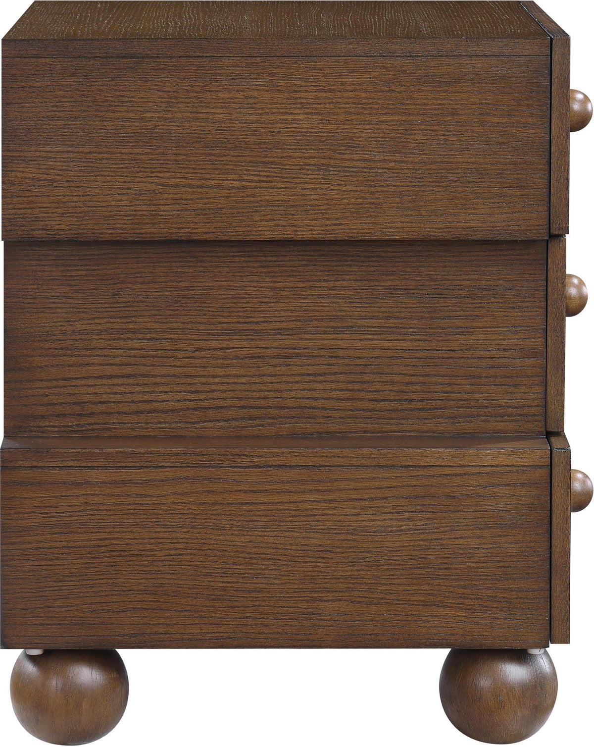 Askew - Night Stand - Select Living Furniture - Accent Nightstands - Meridian Furniture - 327Brown-NS - Dark Brown - Askew - Night Stand -