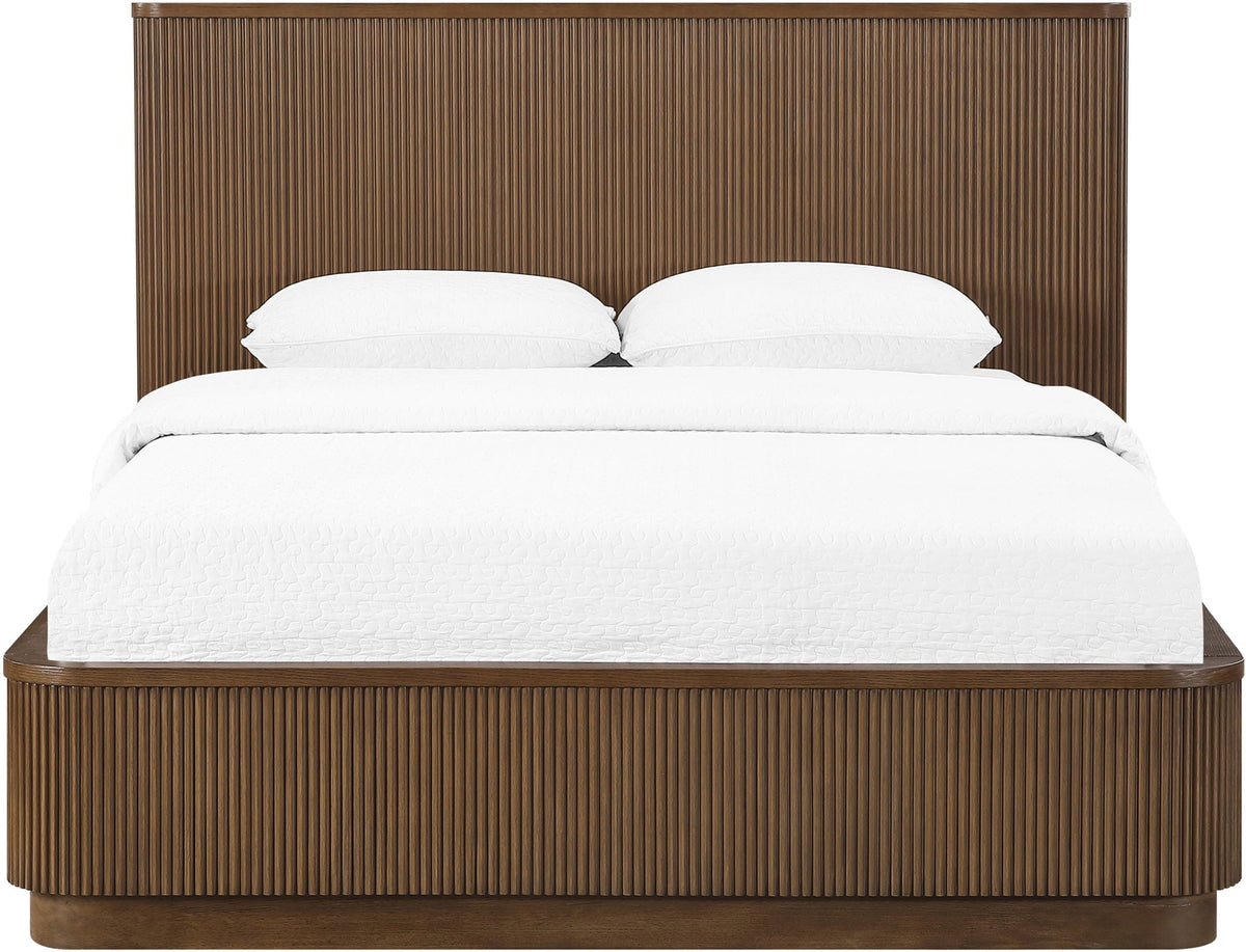 Astrid - Solid Wood And Oak Veneer Bed (3 Boxes) - Select Living Furniture - Platform Beds - Meridian Furniture - 818Black-Q - Black -Queen - Astrid - Solid Wood And Oak Veneer Bed (3 Boxes) -