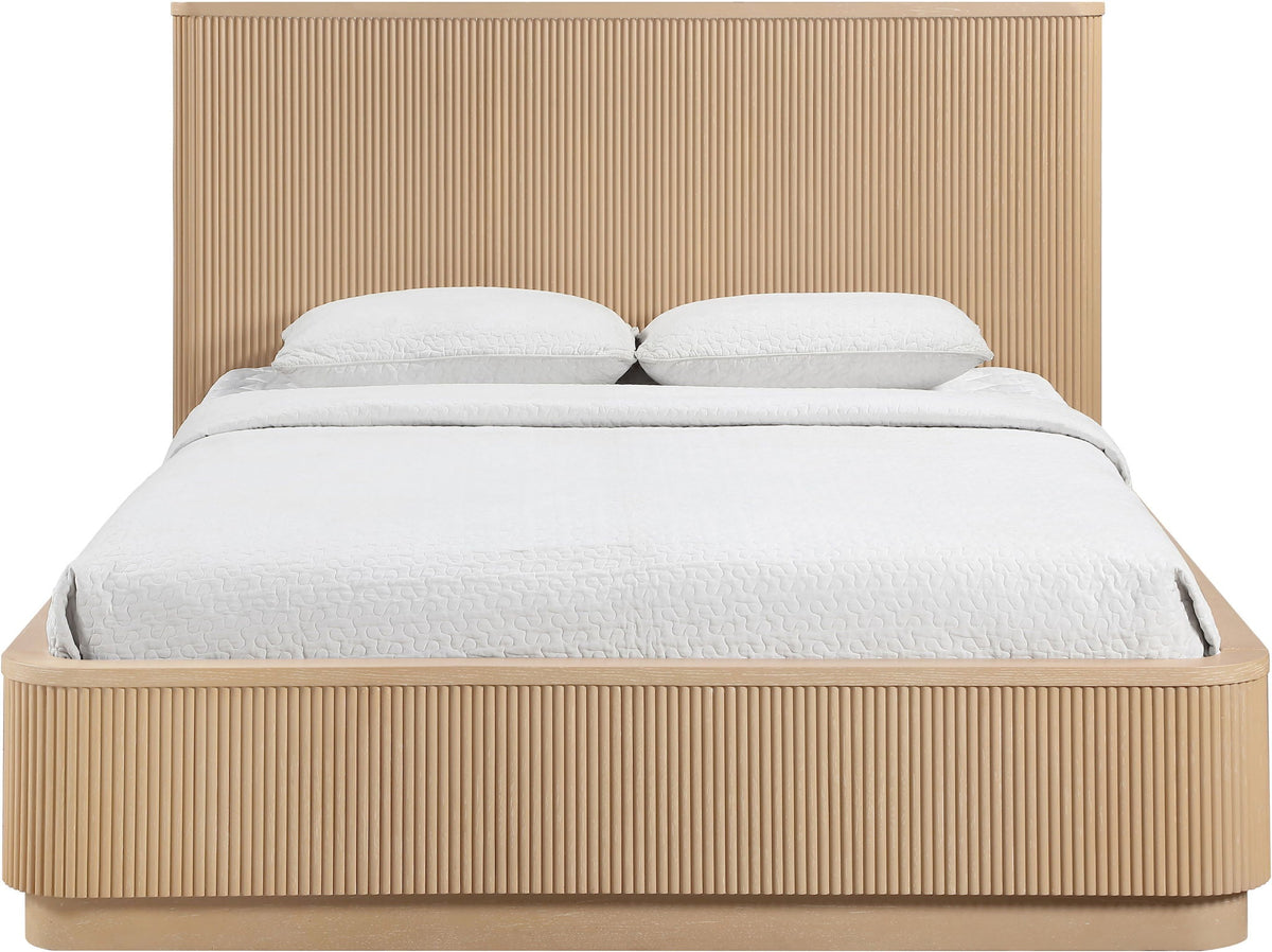 Astrid - Solid Wood And Oak Veneer Bed (3 Boxes) - Select Living Furniture - Platform Beds - Meridian Furniture - 818Black-Q - Black -Queen - Astrid - Solid Wood And Oak Veneer Bed (3 Boxes) -