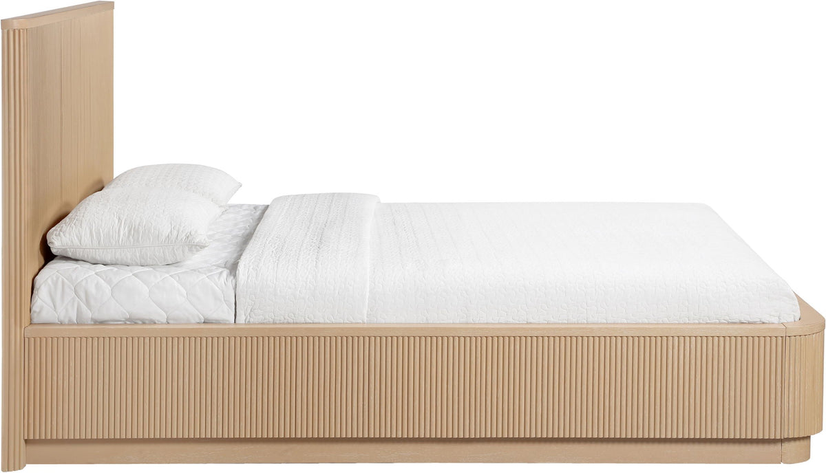 Astrid - Solid Wood And Oak Veneer Bed (3 Boxes) - Select Living Furniture - Platform Beds - Meridian Furniture - 818Black-Q - Black -Queen - Astrid - Solid Wood And Oak Veneer Bed (3 Boxes) -
