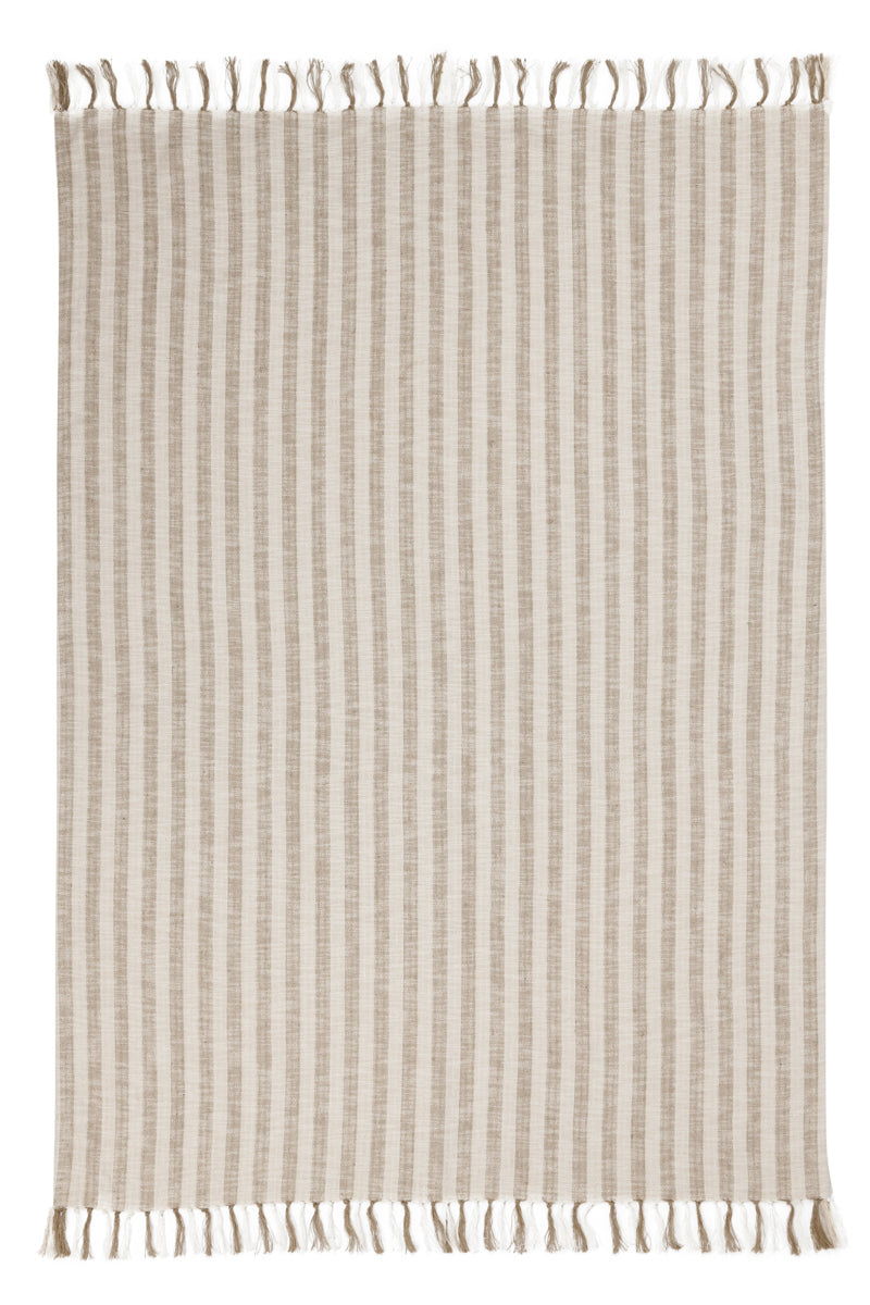 Linna - 50" x 70" Throw - Ivory / Natural