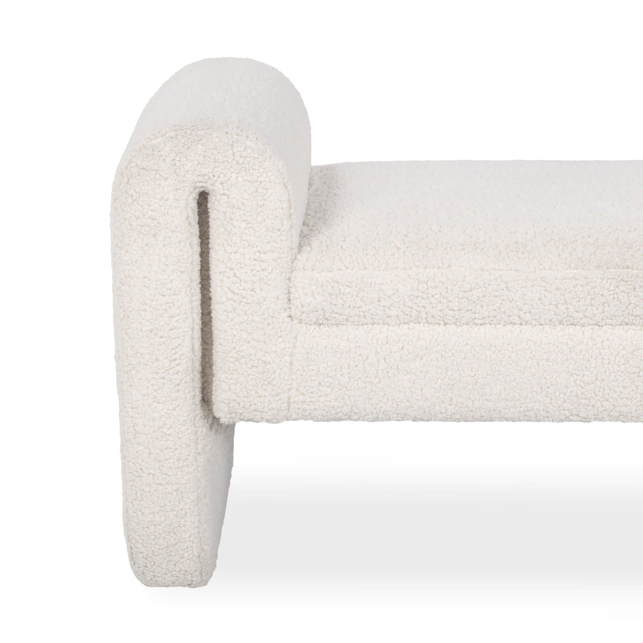 Ada - Bench - Ivory Fleece