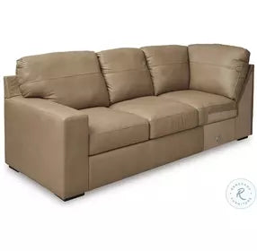 Bandon Toffee LAF Sofa with Corner Wedge