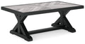 Beachcroft Black & Light Gray Outdoor Rectangular Cocktail Table - Select Living Furniture - Select Living Furniture -  - Midnight Black - Beachcroft Black & Light Gray Outdoor Rectangular Cocktail Table -