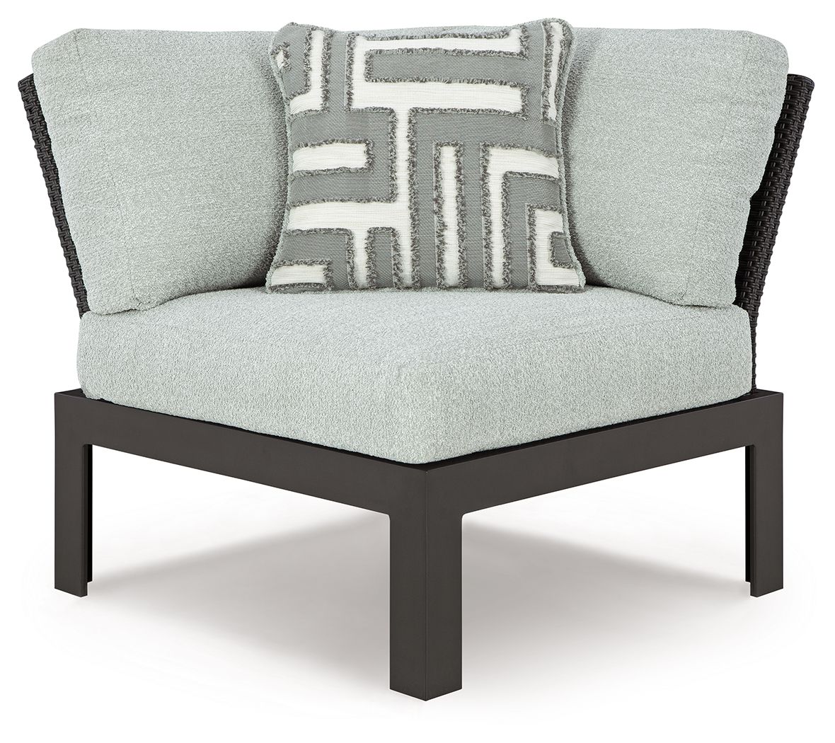 Beachloft - 5-Piece Outdoor Sectional - Black / Gray - Select Living Furniture - Stationary Sectionals - Signature Design by Ashley® - P490P2 - Beachloft - 5-Piece Outdoor Sectional - Black / Gray -