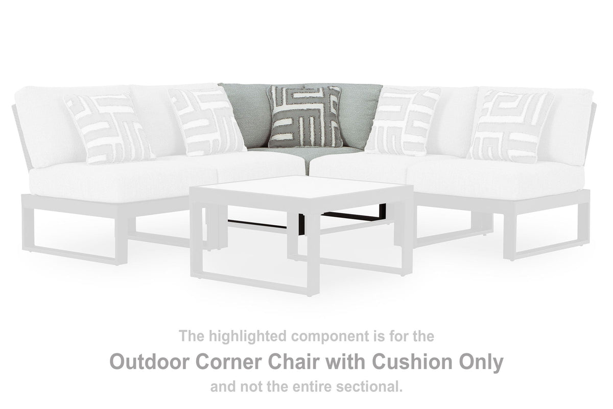 Beachloft - Corner With Cushion - Black / Gray - Select Living Furniture - Wedges - Signature Design by Ashley® - P490-877 - Beachloft - Corner With Cushion - Black / Gray -