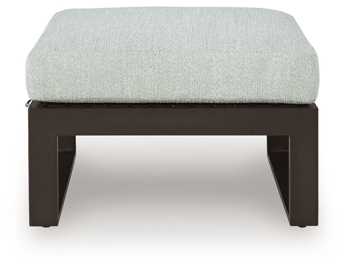 Beachloft - Ottoman With Cushion - Black / Gray - Select Living Furniture - Ottomans - Signature Design by Ashley® - P490-814 - Beachloft - Ottoman With Cushion - Black / Gray -
