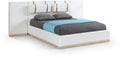 Bennet - Upholstered Bed - Select Living Furniture - Upholstered Beds - Meridian Furniture - BennetCream-K130 - White -King - Bennet - Upholstered Bed -
