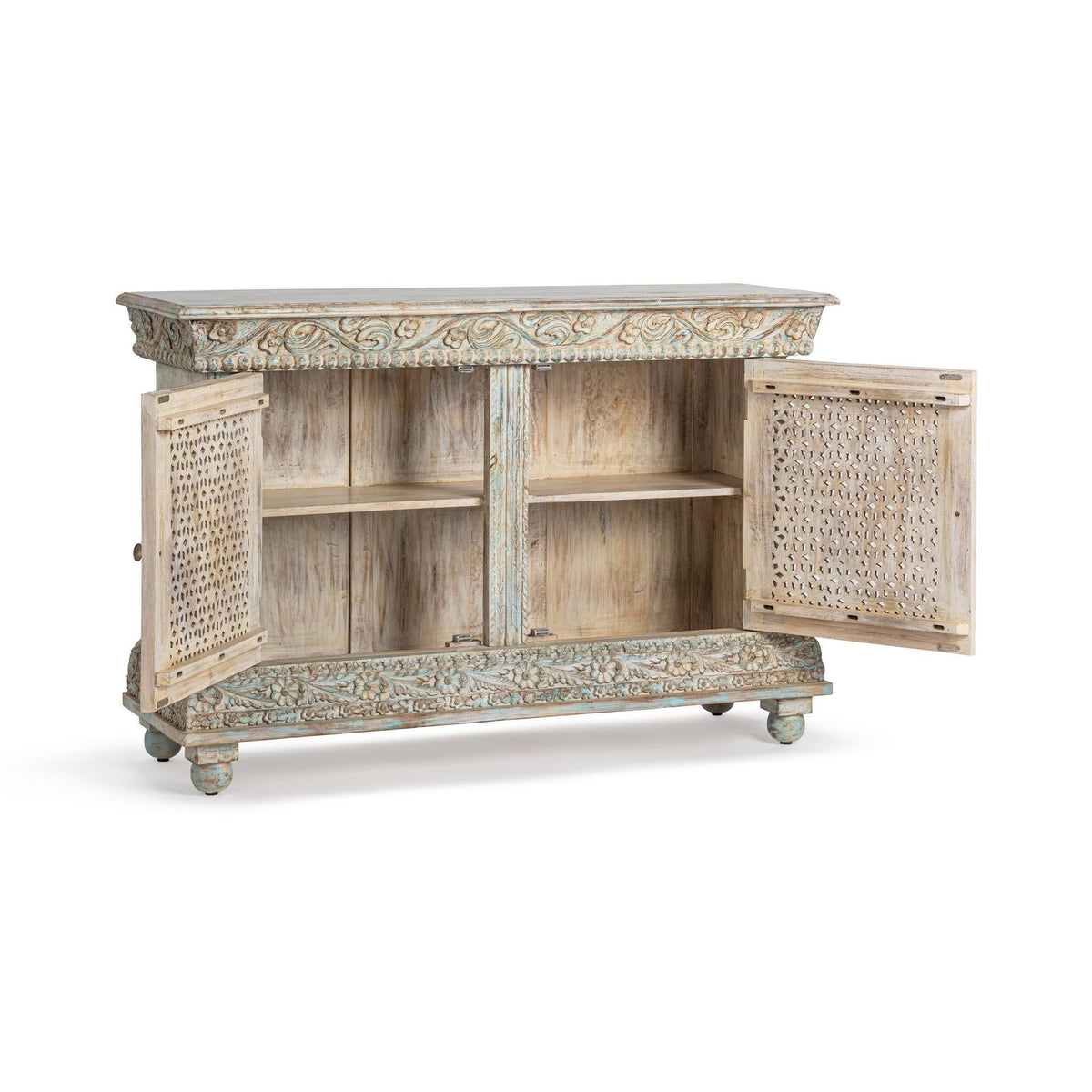 Beth - 2 Door Cabinet - Seaside Blue - Select Living Furniture - Accent Cabinets - Classic Home - 59026340 - Beth - 2 Door Cabinet - Seaside Blue -