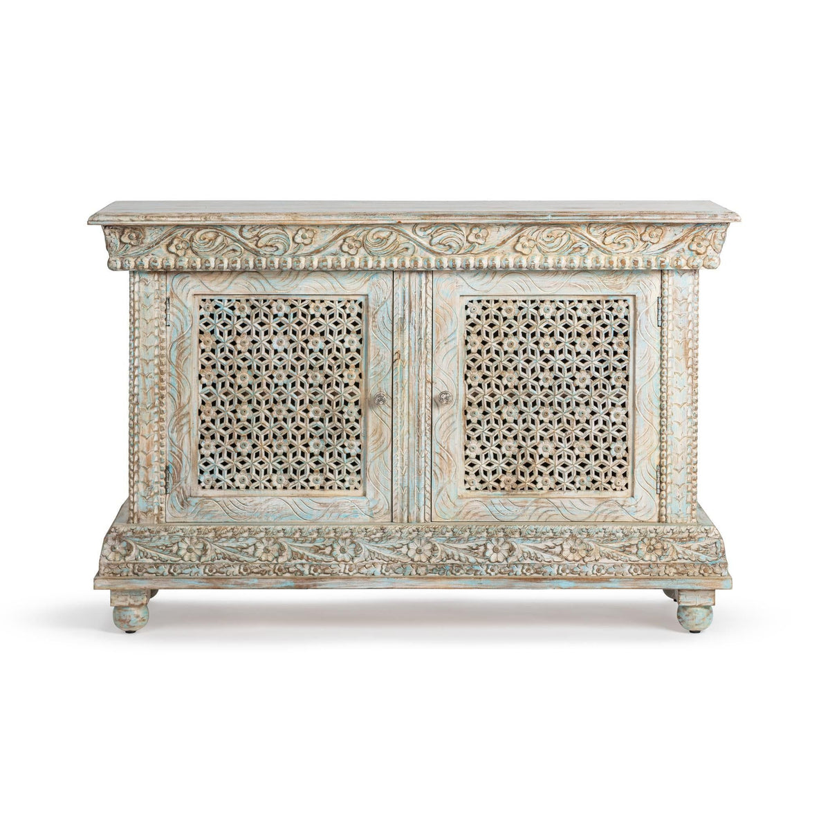 Beth - 2 Door Cabinet - Seaside Blue - Select Living Furniture - Accent Cabinets - Classic Home - 59026340 - Beth - 2 Door Cabinet - Seaside Blue -