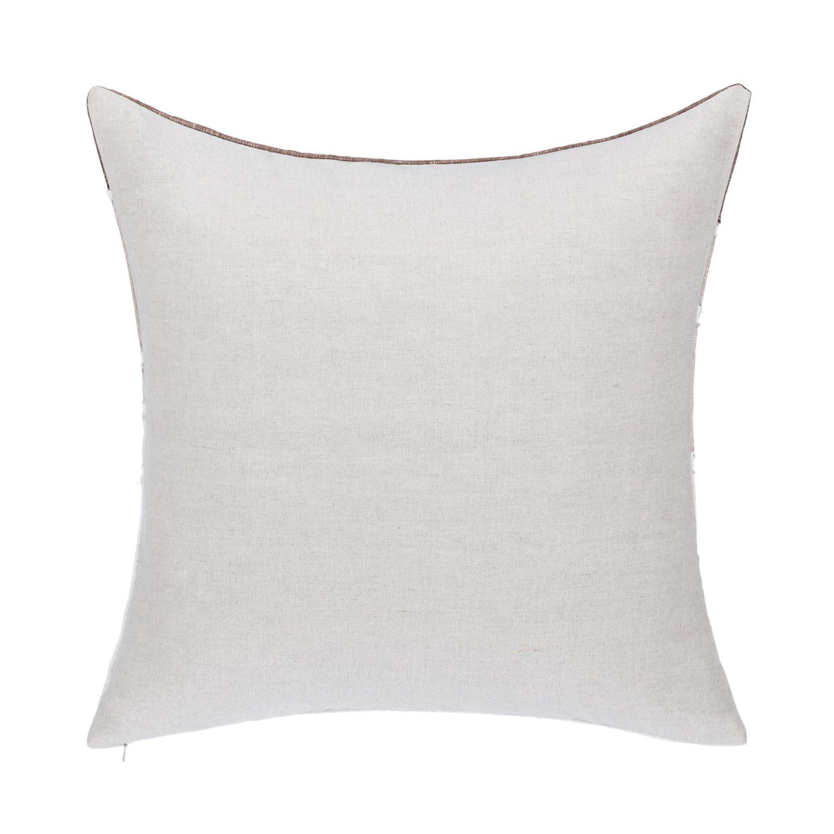 Bikram - 22" x 22" LN Pillow - Ivory / Mocha Cream - Select Living Furniture - Accent Pillows - Villa - V320047 - Bikram - 22" x 22" LN Pillow - Ivory / Mocha Cream -