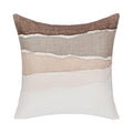 Bikram - 22" x 22" LN Pillow - Ivory / Mocha Cream - Select Living Furniture - Accent Pillows - Villa - V320047 - Bikram - 22" x 22" LN Pillow - Ivory / Mocha Cream -
