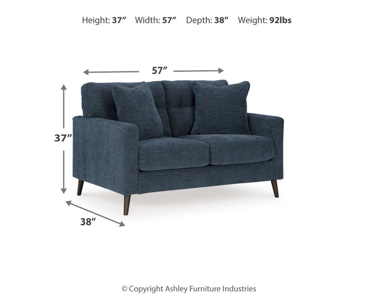 Bixler - Loveseat - Select Living Furniture - Stationary Loveseats - Signature Design by Ashley® - 2610735 - Green - Bixler - Loveseat -