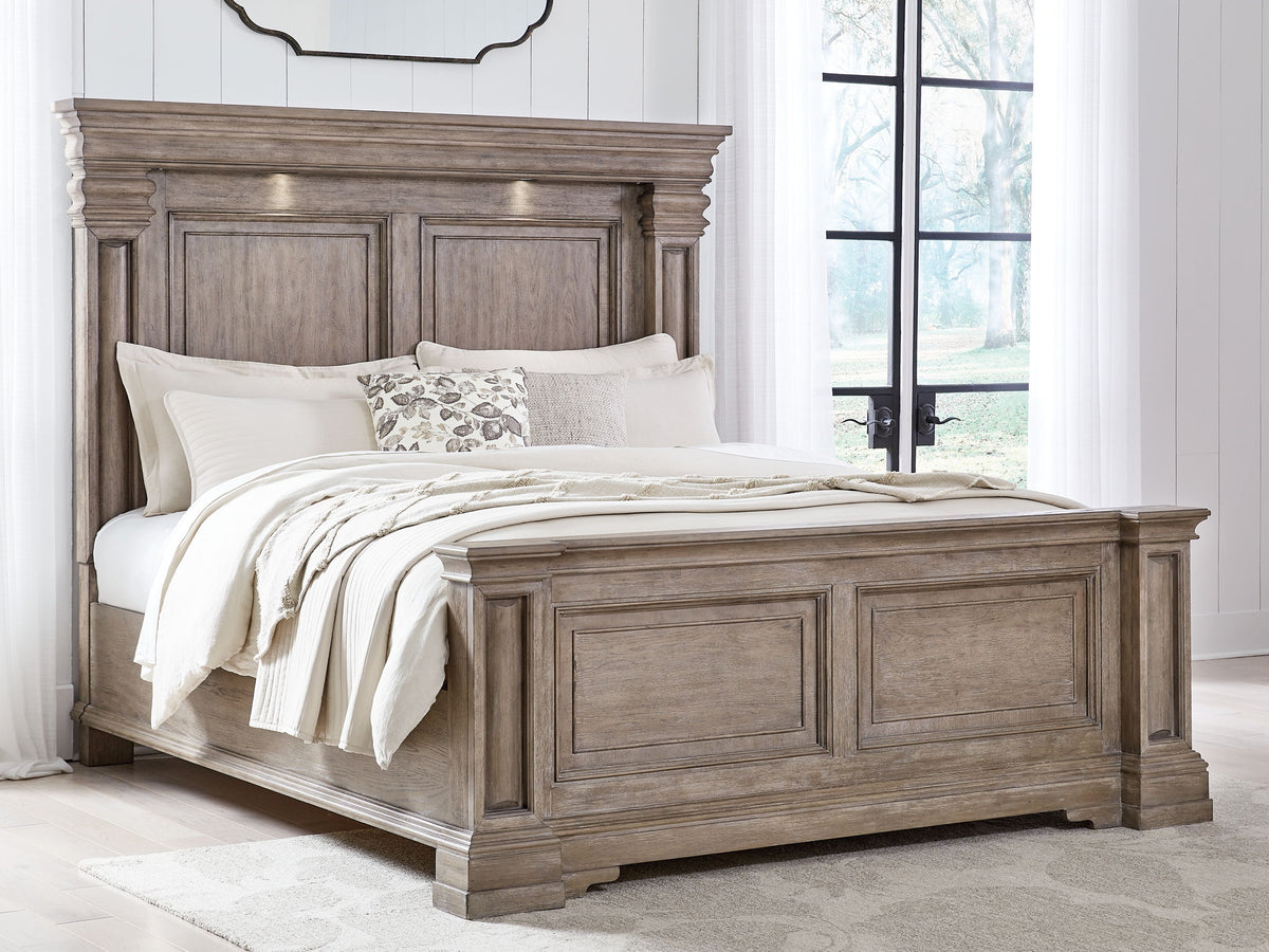Blairhurst - Panel Bed - Select Living Furniture - Panel Beds - Signature Design by Ashley® - B916B5 - Light Brown -California King - lifestyle -