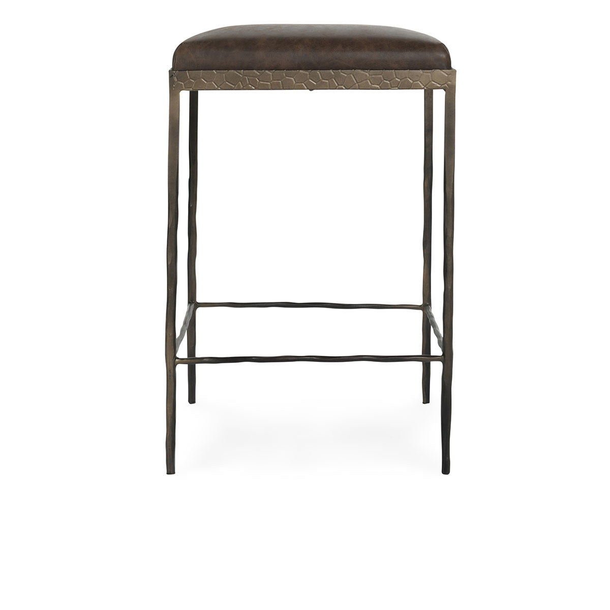 Bose - 26" Leather Counter Stool - Select Living Furniture - Counter Height (24"-27") - Classic Home - 53002007 - Cocoa Brown - Bose - 26" Leather Counter Stool -