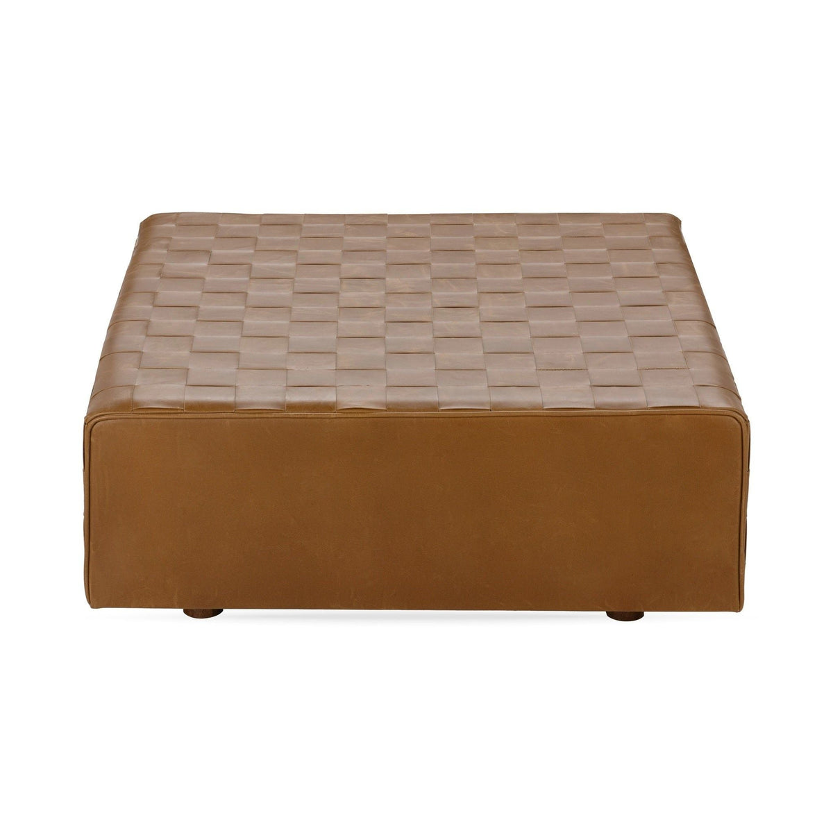 Bridgitte - Leather Square Ottoman - Autum Maple - Select Living Furniture - Upholstered Ottomans - Classic Home - 53002094 - Bridgitte - Leather Square Ottoman - Autum Maple -