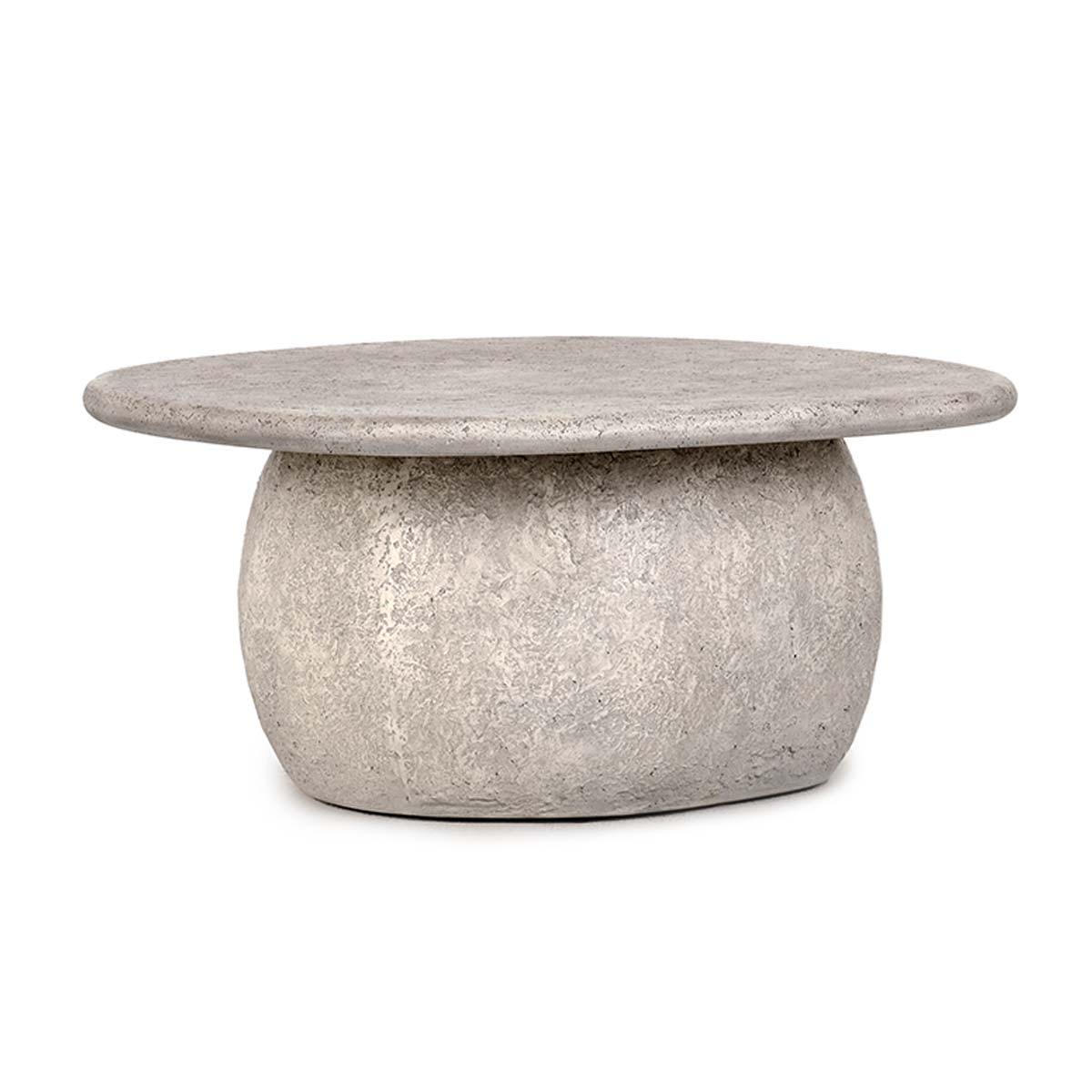 Britney - Outdoor Round Coffee Table - Light Gray - Select Living Furniture - Coffee Tables - Classic Home - 51031437 - Britney - Outdoor Round Coffee Table - Light Gray -