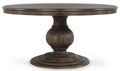 Brookside - Round Dining Table - Select Living Furniture - Dining Tables - Classic Home - 51011885 - Dark Brown -60"W x 60"D x 30"H - Brookside - Round Dining Table -