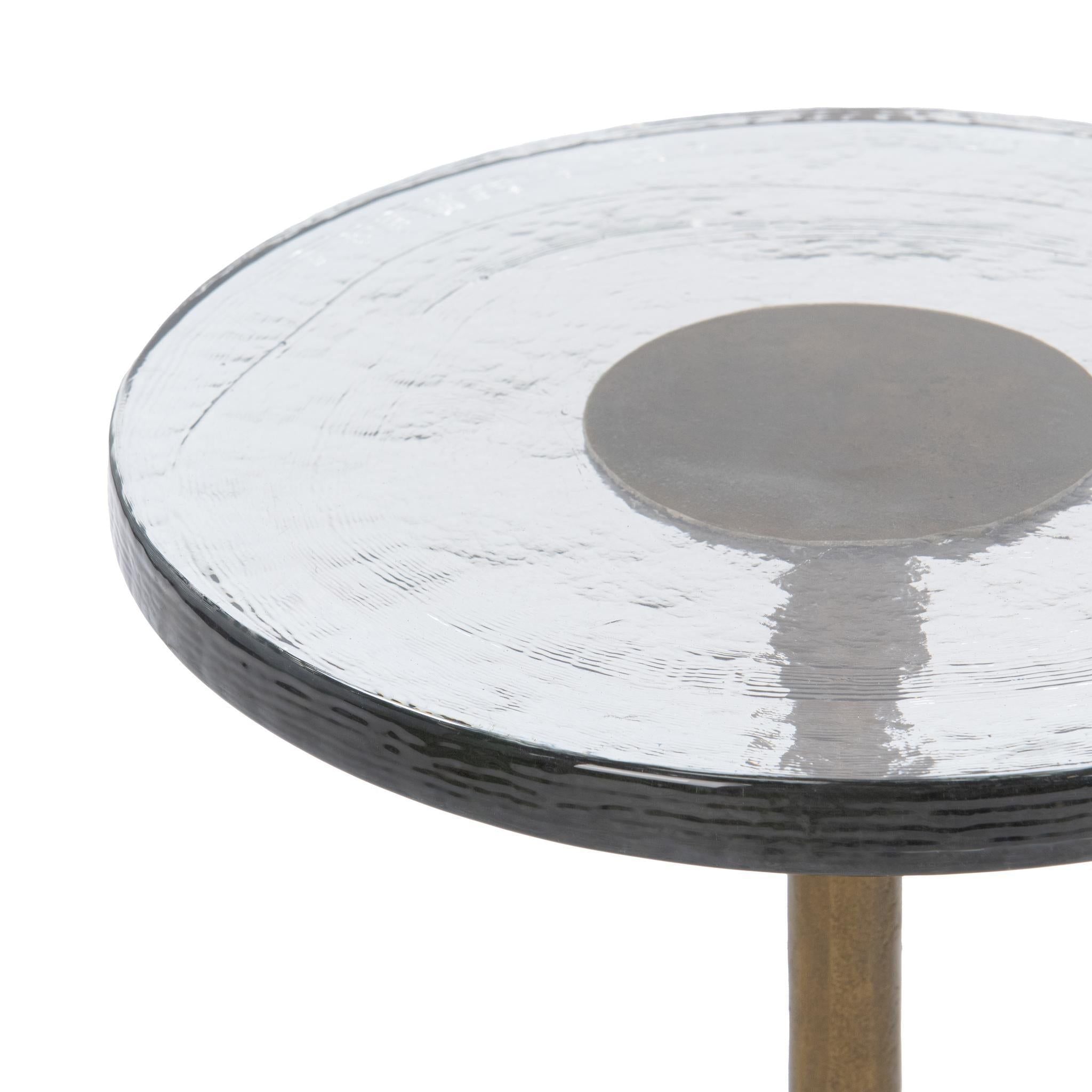 Fabiana - Round Accent Table - Brass