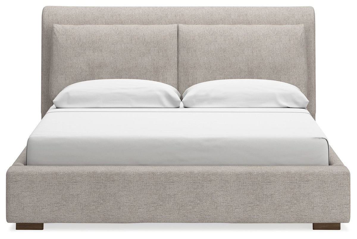 Cabalynn - Upholstered Bed - Select Living Furniture - Upholstered Beds - Signature Design by Ashley® - B974B6 - Light Brown -King - Cabalynn - Upholstered Bed -