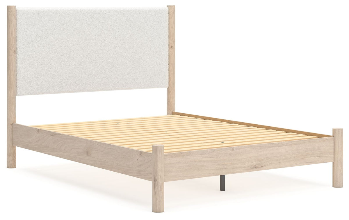 Cadmori - Upholstered Panel Bed - Select Living Furniture - Upholstered Beds - Signature Design by Ashley® - B2615B8 - Beige -Full - Cadmori - Upholstered Panel Bed -
