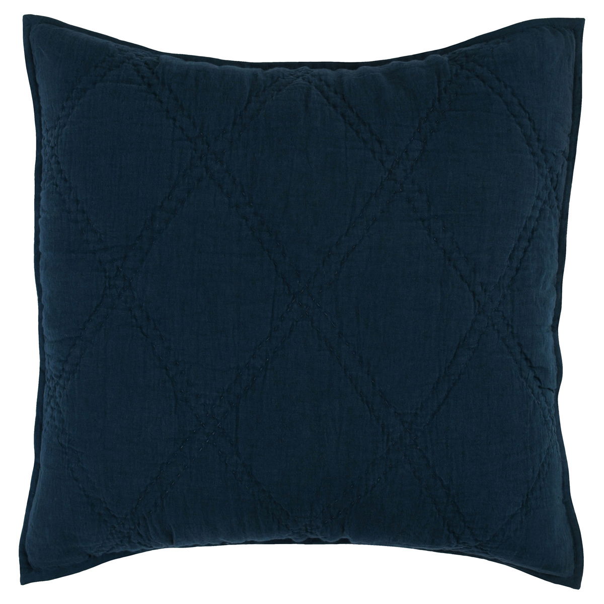 Caleb - Hand Stitched Sham - Select Living Furniture - Quilts & Shams - Villa - V240105 - Blue -Euro - Caleb - Hand Stitched Sham -