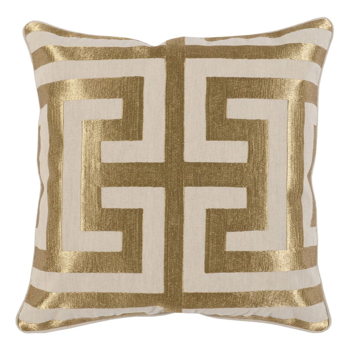 Capital - 22" x 22" Pillow - Gold - Select Living Furniture - Accent Pillows - Villa - V180027 - Capital - 22" x 22" Pillow - Gold -