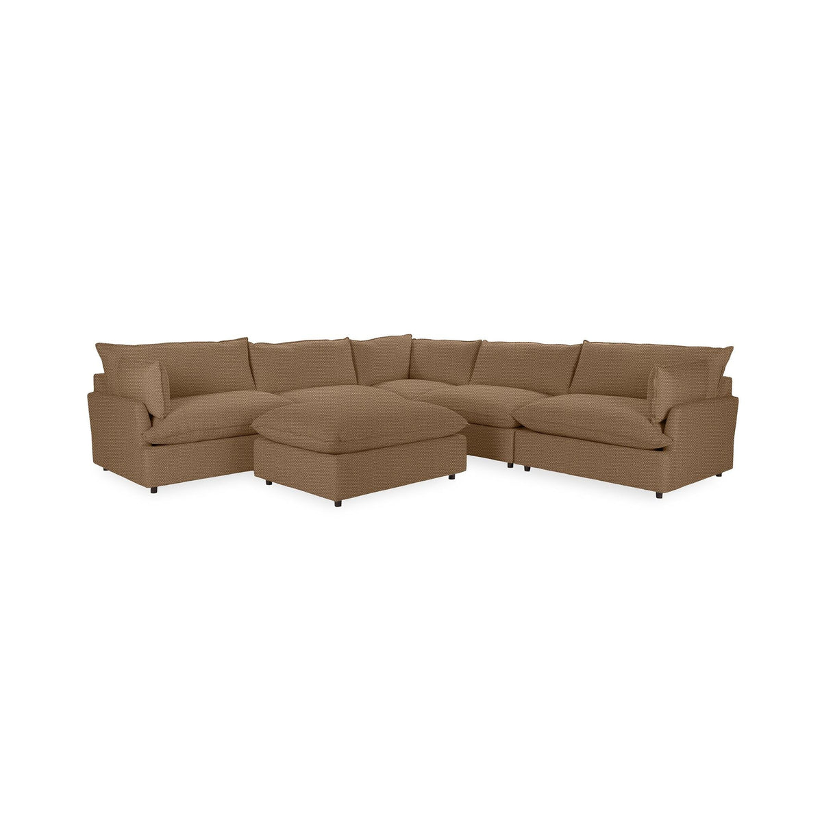 Caplan - 6 Piece Modular Sectional With Ottoman - Select Living Furniture - 2 Piece Living Room Sets - Classic Home - 5308SC621602 - Harvest Bronze - Caplan - 6 Piece Modular Sectional With Ottoman -