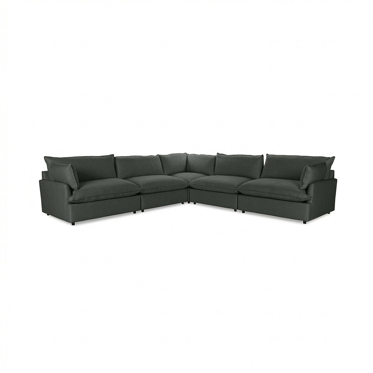 Caplan - Modular Sectional - Select Living Furniture - Stationary Sectionals - Classic Home - 5308SC521902 - Hunter Green -5 Pc. Modular Sectional - Caplan - Modular Sectional -