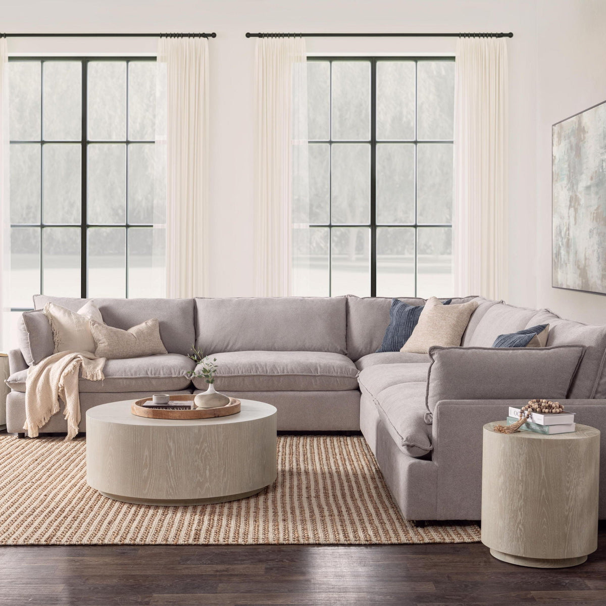 Caplan - Modular Sectional - Select Living Furniture - Stationary Sectionals - Classic Home - 5308SC321901 - Tan -3 Pc. Modular Sectional - Caplan - Modular Sectional -