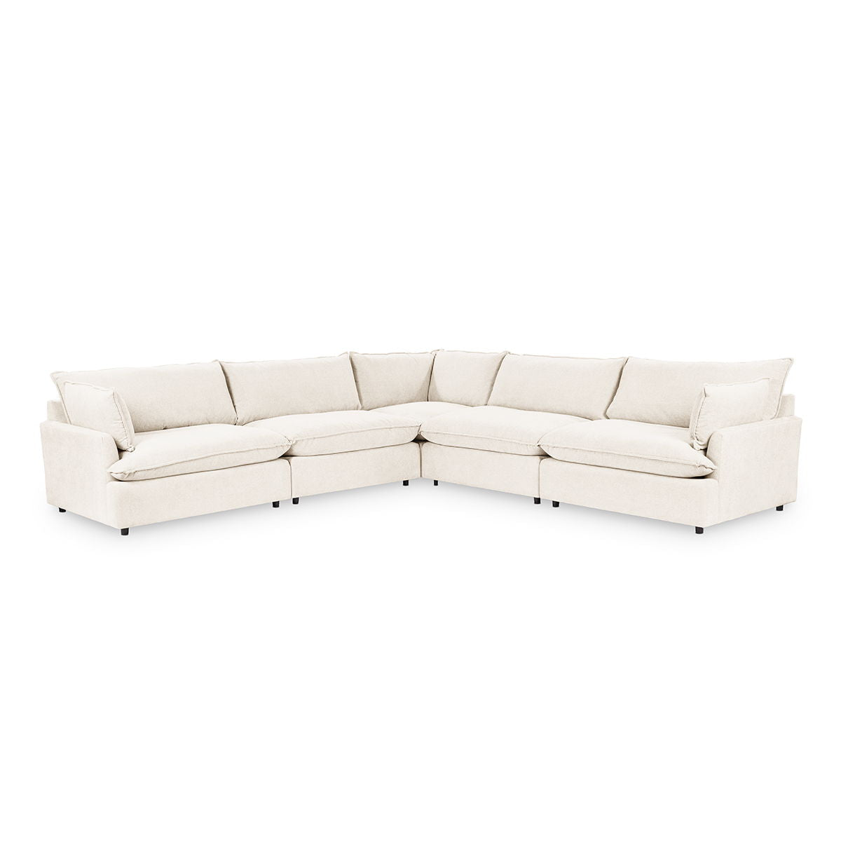 Caplan - Modular Sectional - Select Living Furniture - Stationary Sectionals - Classic Home - 5308SC5EIV - Elite Ivory -5 Pc. Modular Sectional - Caplan - Modular Sectional -