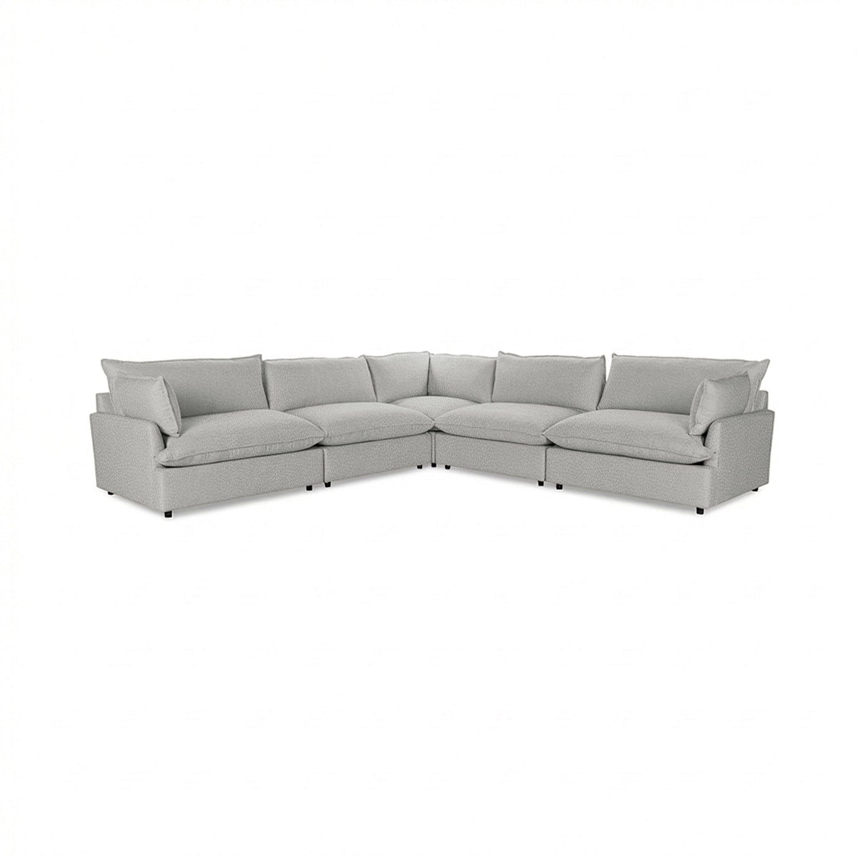 Caplan - Modular Sectional - Select Living Furniture - Stationary Sectionals - Classic Home - 5308SC5EPDV - El Paso Dove -5 Pc. Modular Sectional - Caplan - Modular Sectional -