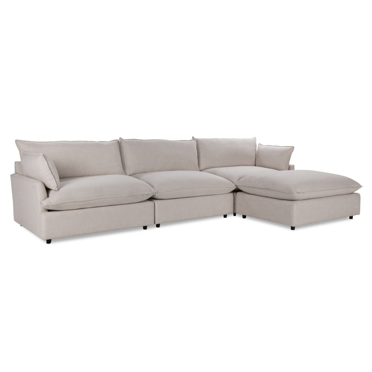 Caplan - Modular Sectional - Select Living Furniture - Stationary Sectionals - Classic Home - 5308SC4DFL - Dawn Flax -4 Pc. Modular Sectional - Caplan - Modular Sectional -