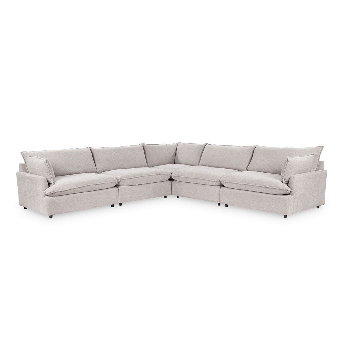 Caplan - Modular Sectional - Select Living Furniture - Stationary Sectionals - Classic Home - 5308SC5EGR - Elite Gray -5 Pc. Modular Sectional - Caplan - Modular Sectional -