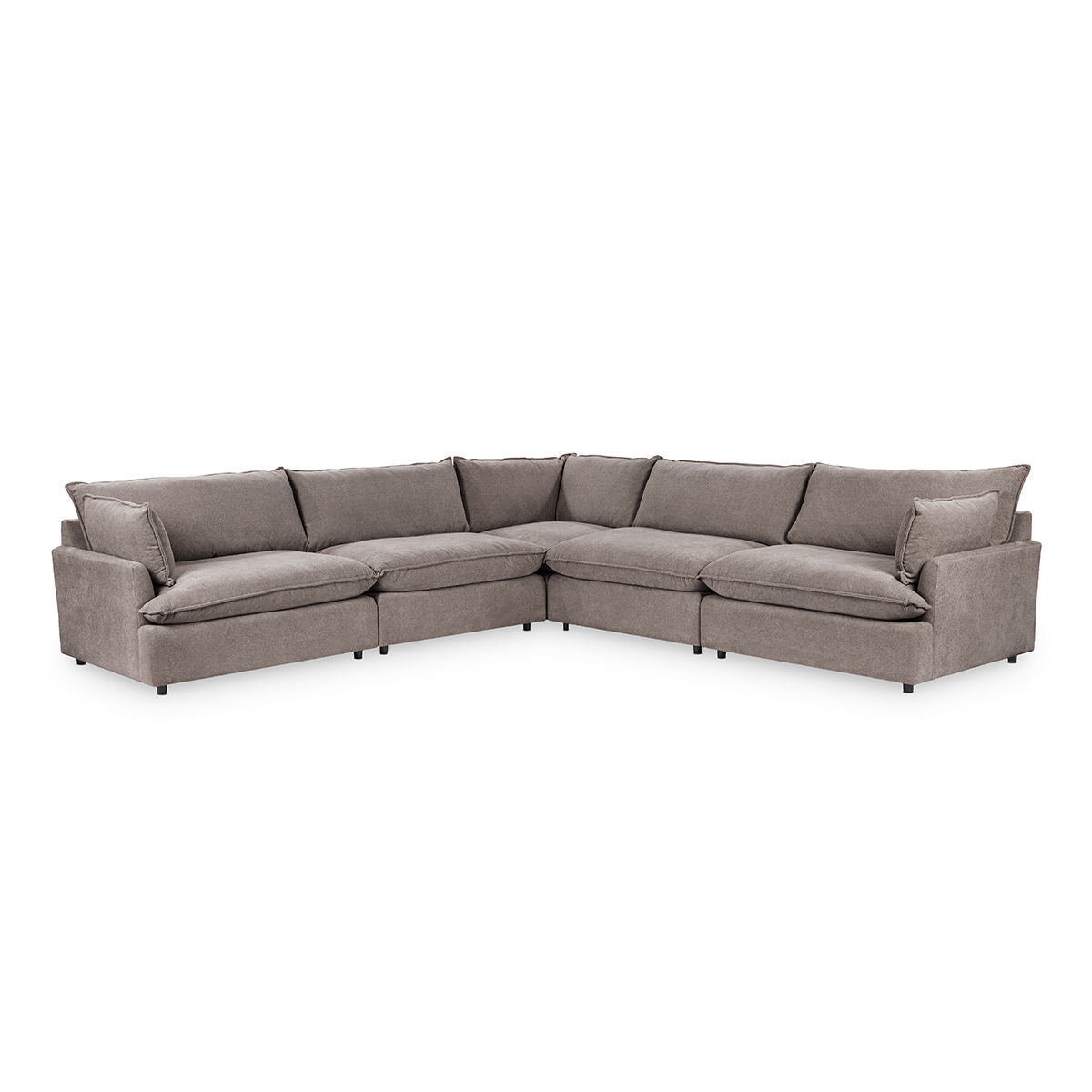 Caplan - Modular Sectional - Select Living Furniture - Stationary Sectionals - Classic Home - 5308SC5ECH - Elite Charcoal -5 Pc. Modular Sectional - Caplan - Modular Sectional -