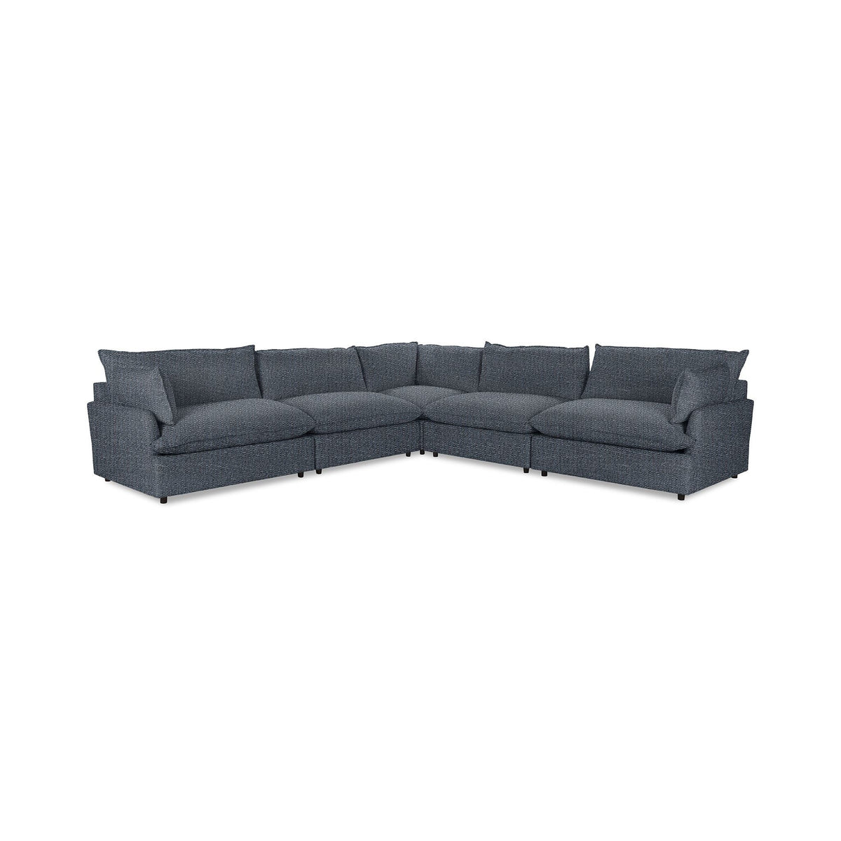 Caplan - Modular Sectional - Select Living Furniture - Stationary Sectionals - Classic Home - 5308SC522102 - Midnight Denim -5 Pc. Modular Sectional - Caplan - Modular Sectional -