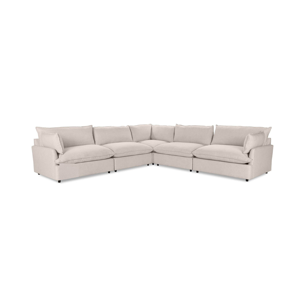 Caplan - Modular Sectional - Select Living Furniture - Stationary Sectionals - Classic Home - 5308SC521605 - Oat Beige -5 Pc. Modular Sectional - Caplan - Modular Sectional -