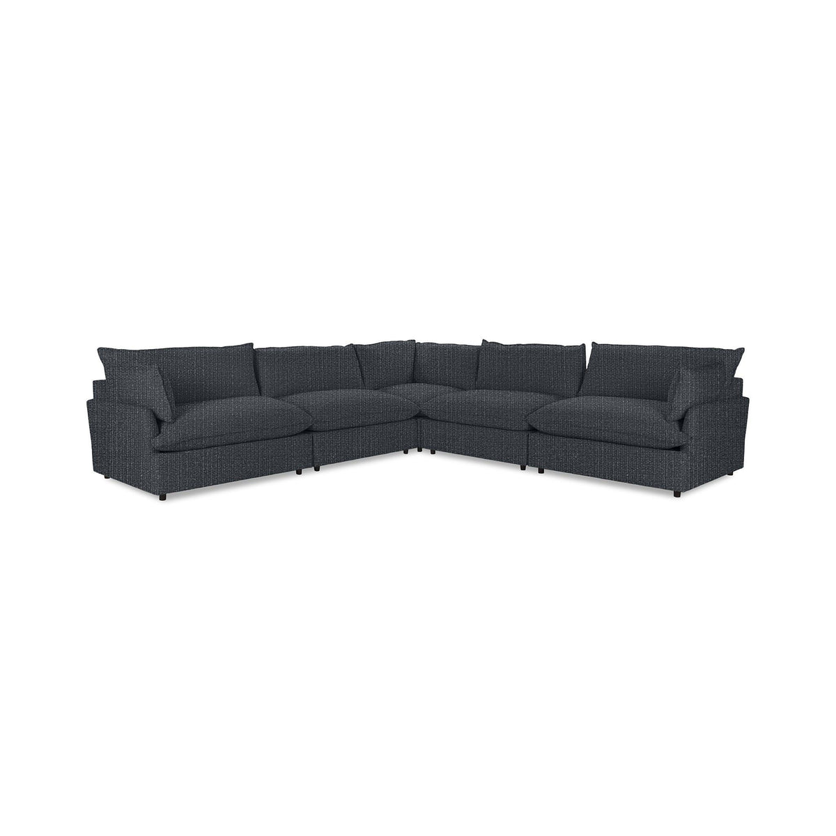 Caplan - Modular Sectional - Select Living Furniture - Stationary Sectionals - Classic Home - 5308SC522003 - Pacific Blue -5 Pc. Modular Sectional - Caplan - Modular Sectional -