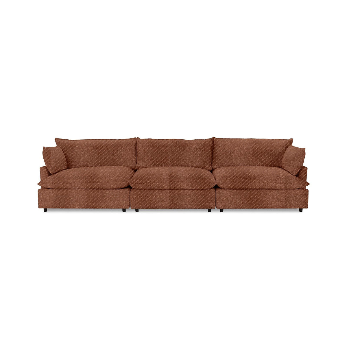 Caplan - Modular Sectional - Select Living Furniture - Stationary Sectionals - Classic Home - 5308SC322201 - Brick Red -3 Pc. Modular Sectional - Caplan - Modular Sectional -