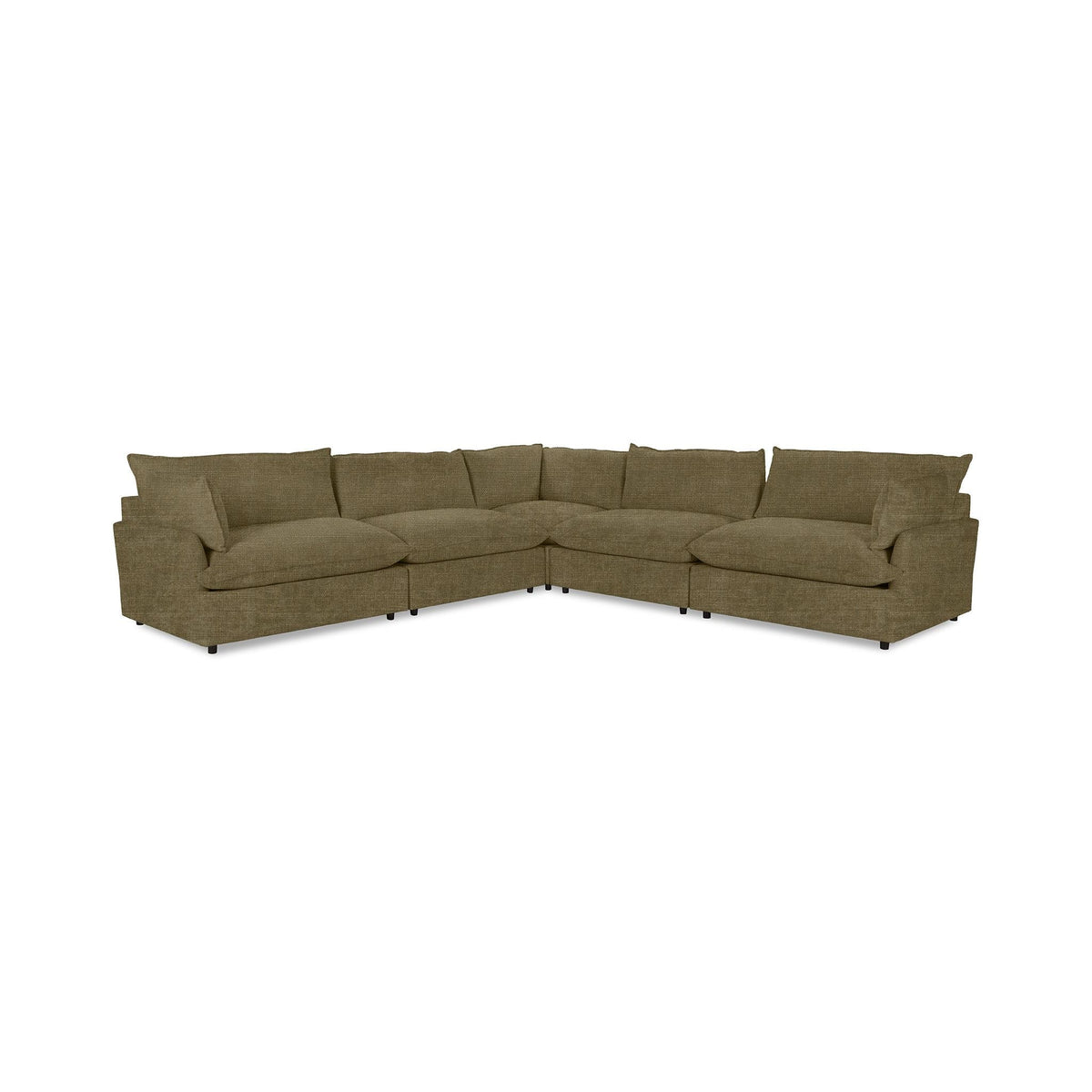 Caplan - Modular Sectional - Select Living Furniture - Stationary Sectionals - Classic Home - 5308SC522002 - Soft Olive -5 Pc. Modular Sectional - Caplan - Modular Sectional -