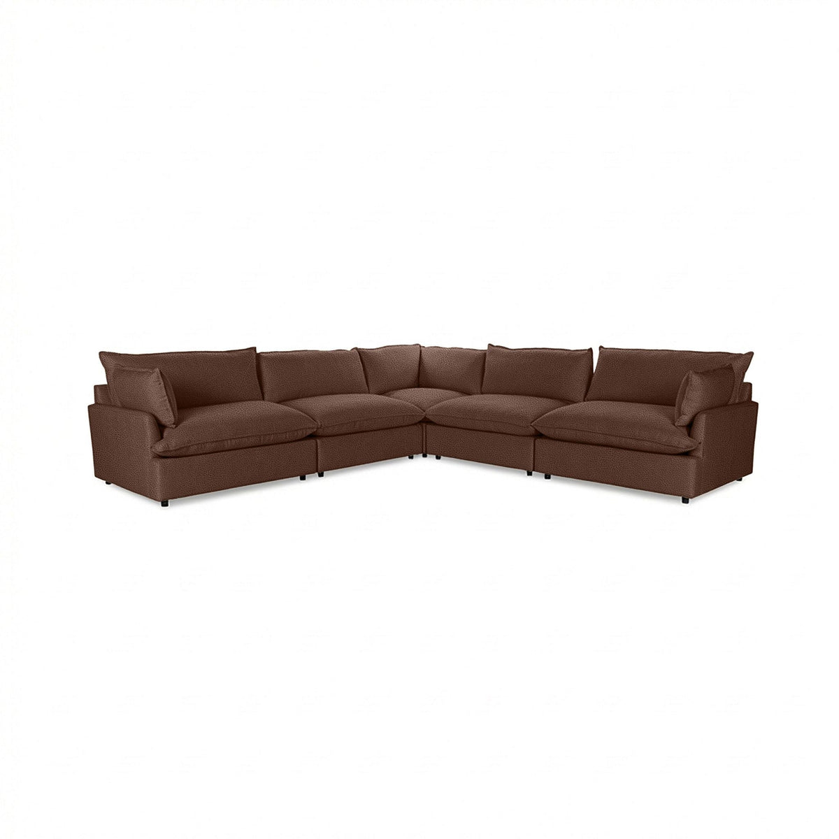 Caplan - Modular Sectional - Select Living Furniture - Stationary Sectionals - Classic Home - 5308SC5EPBR - El Paso Brown -5 Pc. Modular Sectional - Caplan - Modular Sectional -