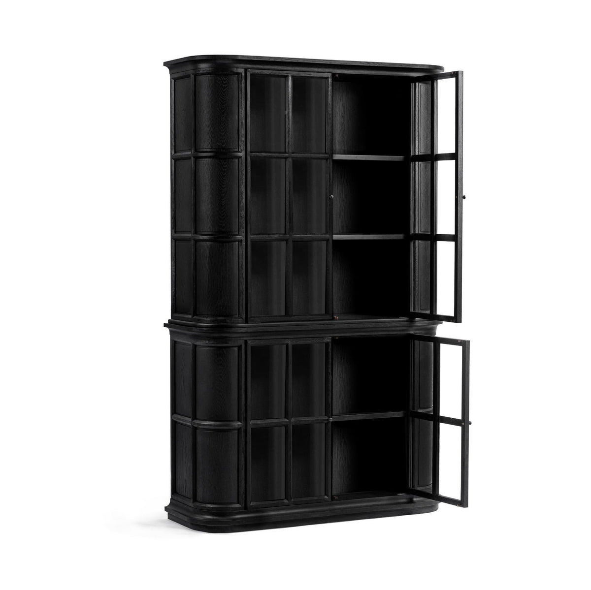 Carson - Display Cabinet - Loft Black - Select Living Furniture - Display Cabinets - Classic Home - 52004771 - Carson - Display Cabinet - Loft Black -