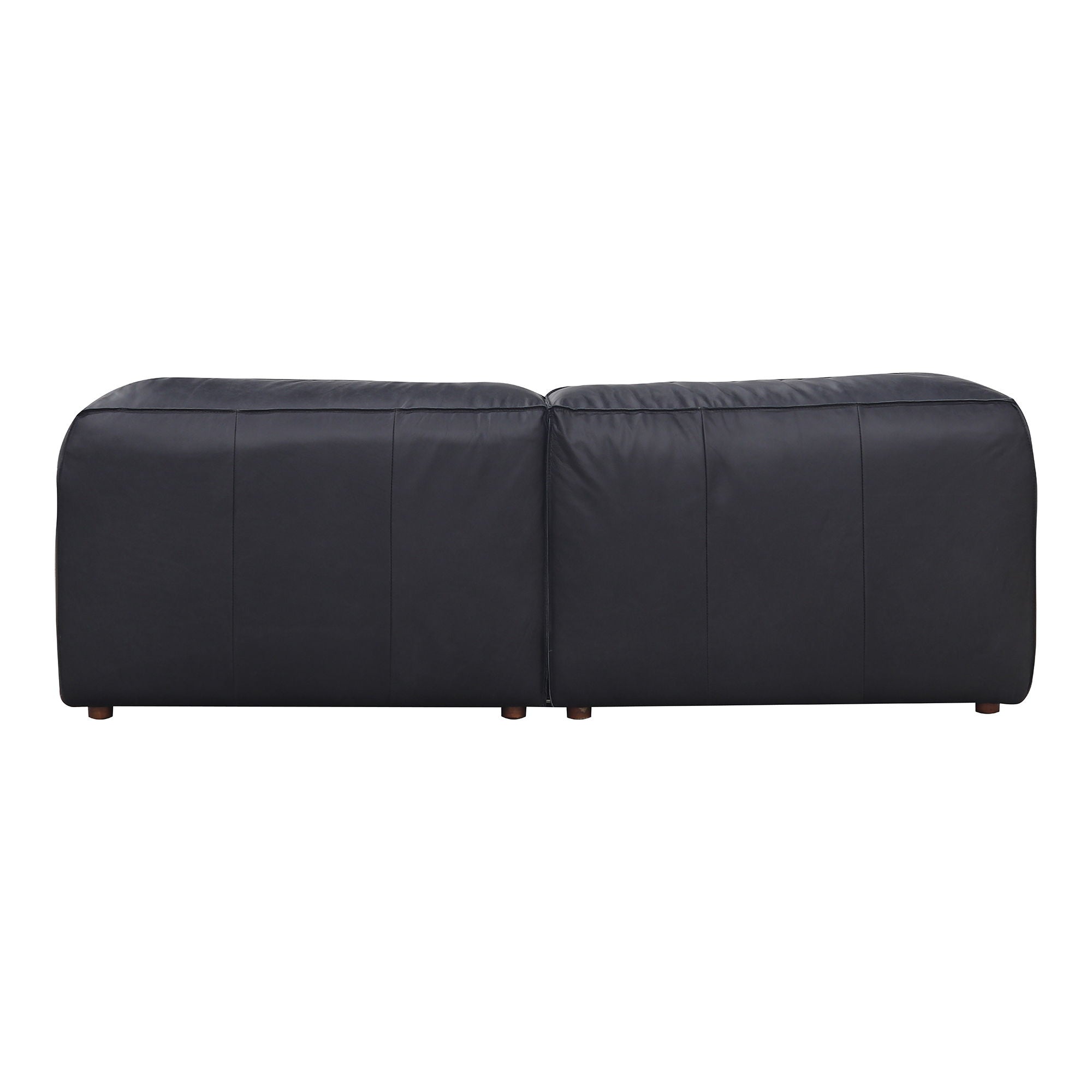 Form - Nook Modular Sectional Vantage Black Leather